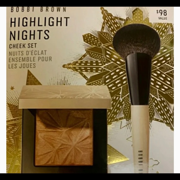 Bobbi Brown Highlight Nights cheek set Full Size Luxe Illuminating powder - Picture 2 of 3